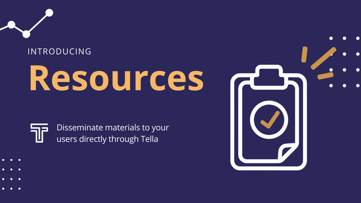 Introducing Resources: sending materials directly to users through Tella - March 2024